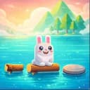 Blocky Rabbit Jumping